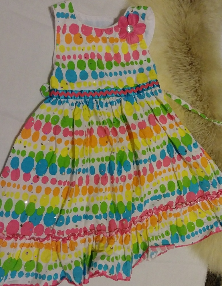 Colorful kids summer dress 3t